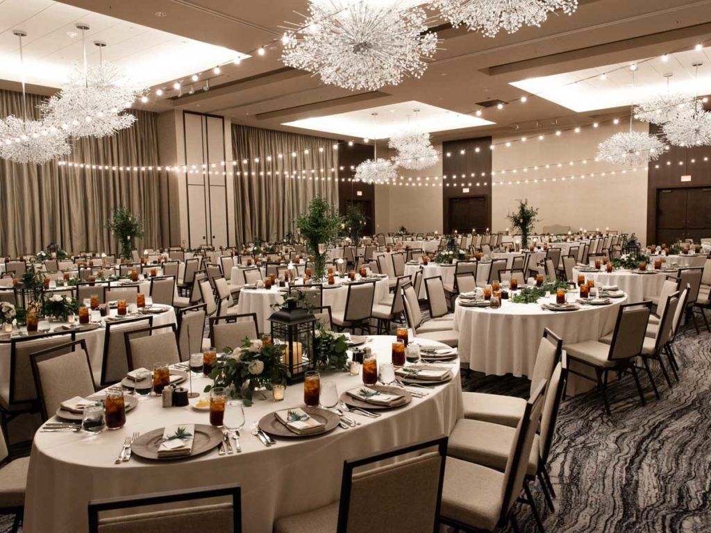 Large space with an event set up.