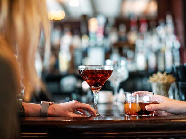 Drinks From The Stella Bar.