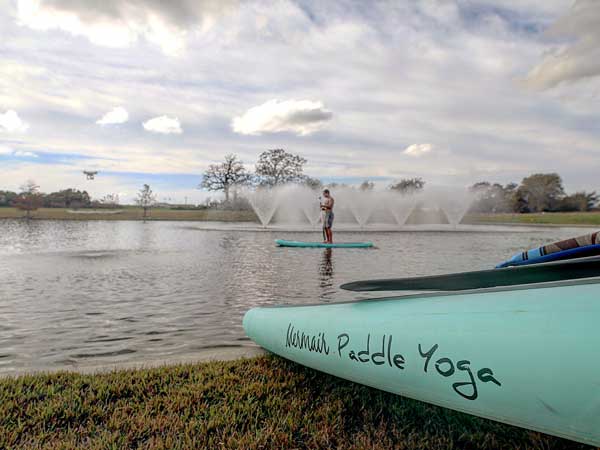 Paddle Board On The Lake.