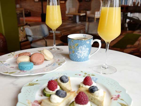 Macarons, Shortcake, And Mimosas.