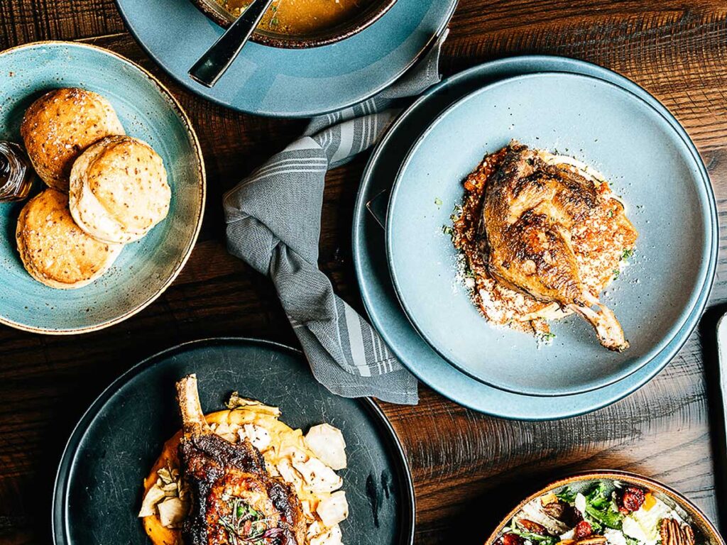 Plates Of Food.