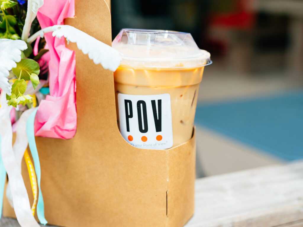 Coffee In A To Go Carrier